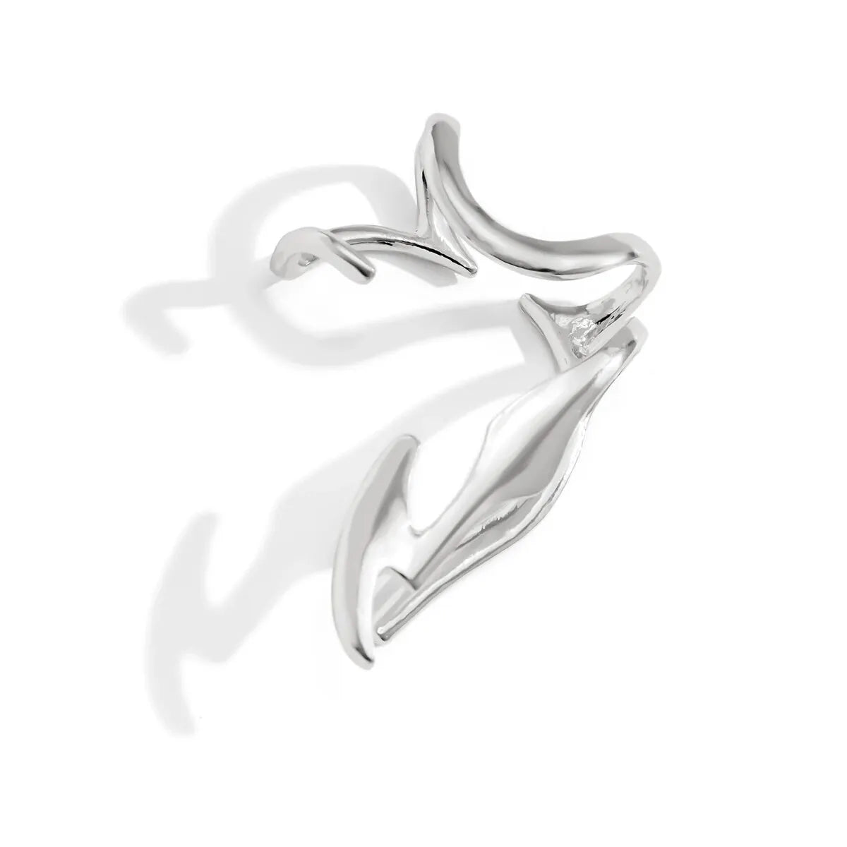 Lazourd 1PC Goth Fairy Demon Elf Wing Ear Cuff No Piercing Earrings