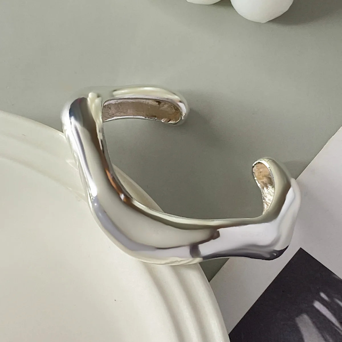 Lazourd Ingemark Exaggerated Multilayer Thin Wire Open Bangle
