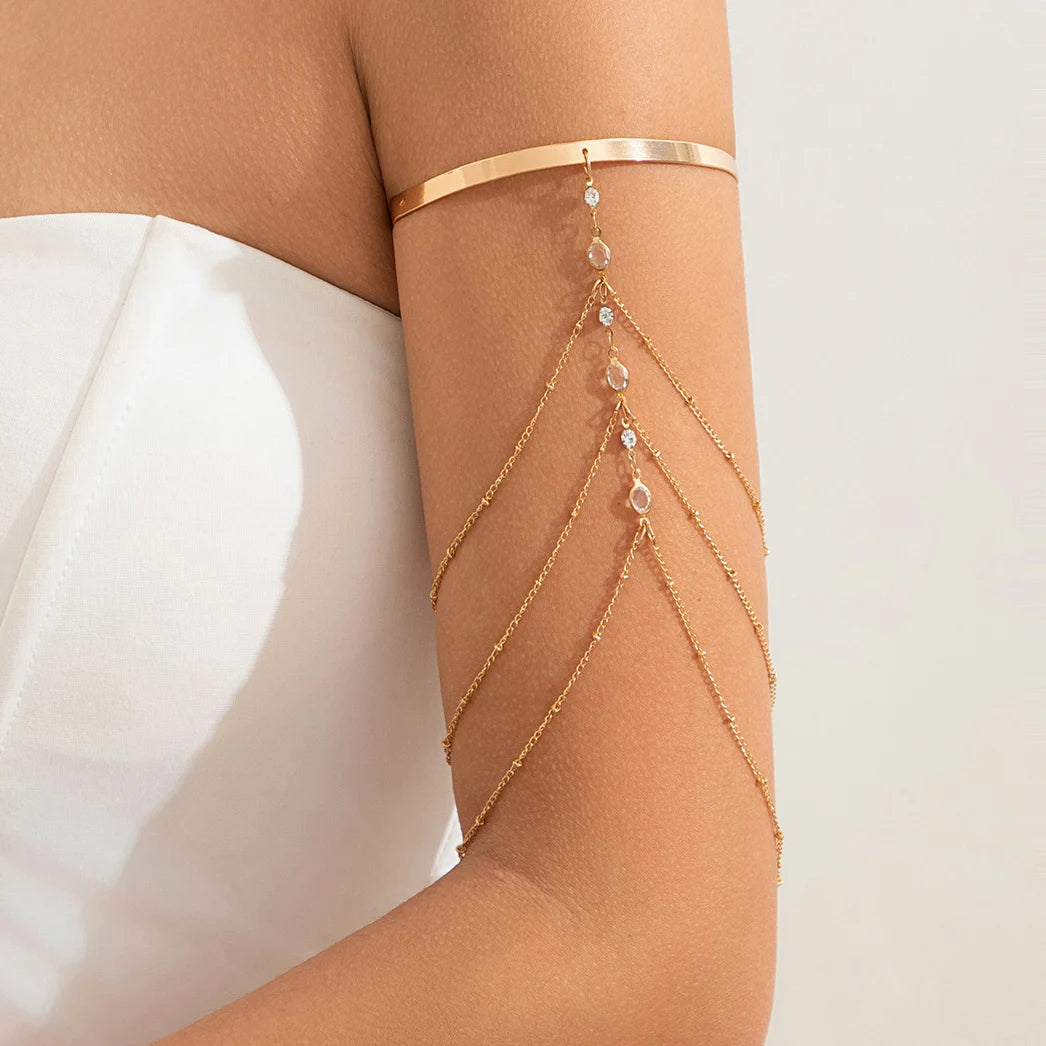 Lazourd Ingemark 17 Styles Boho Crystal Pendant Cuff Open Bangles