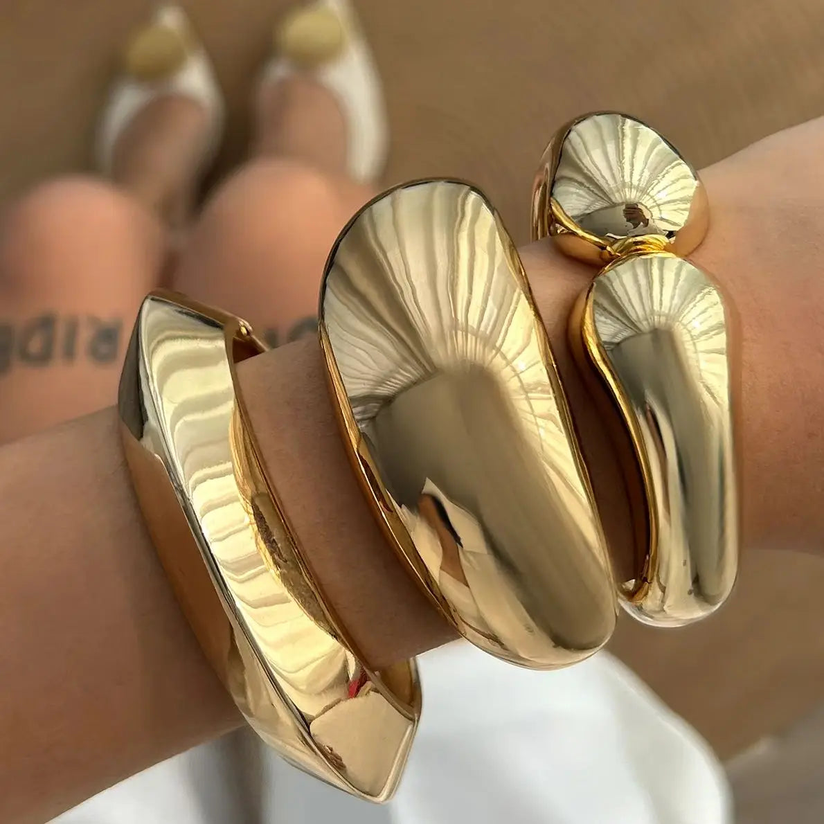 Lazourd Ingemark Creative Punk Heavy Metal Spring Bangles