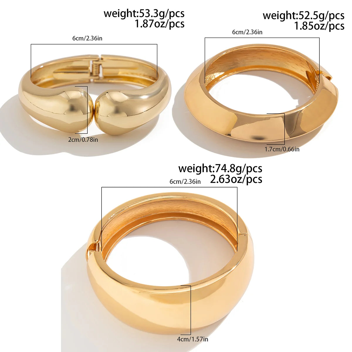 Lazourd Ingemark Creative Punk Heavy Metal Spring Bangles